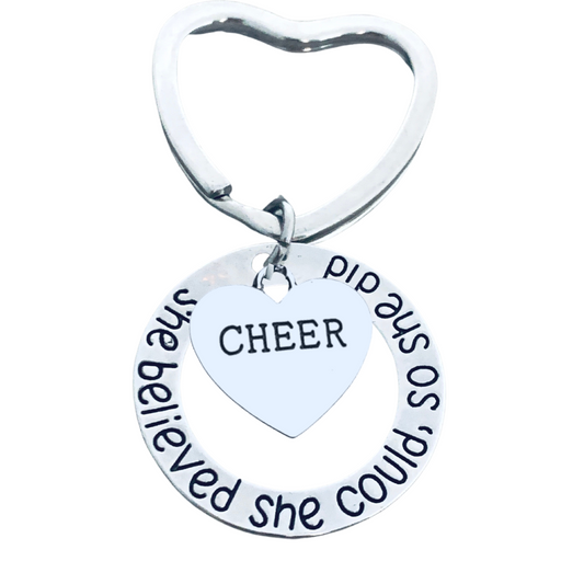 Cheer Keychain- She Believed She Could So She Did
