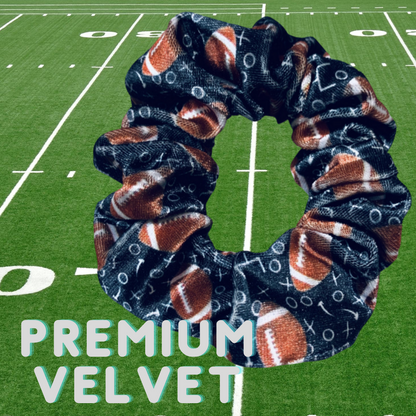 Football Premium Velvet Scrunchie