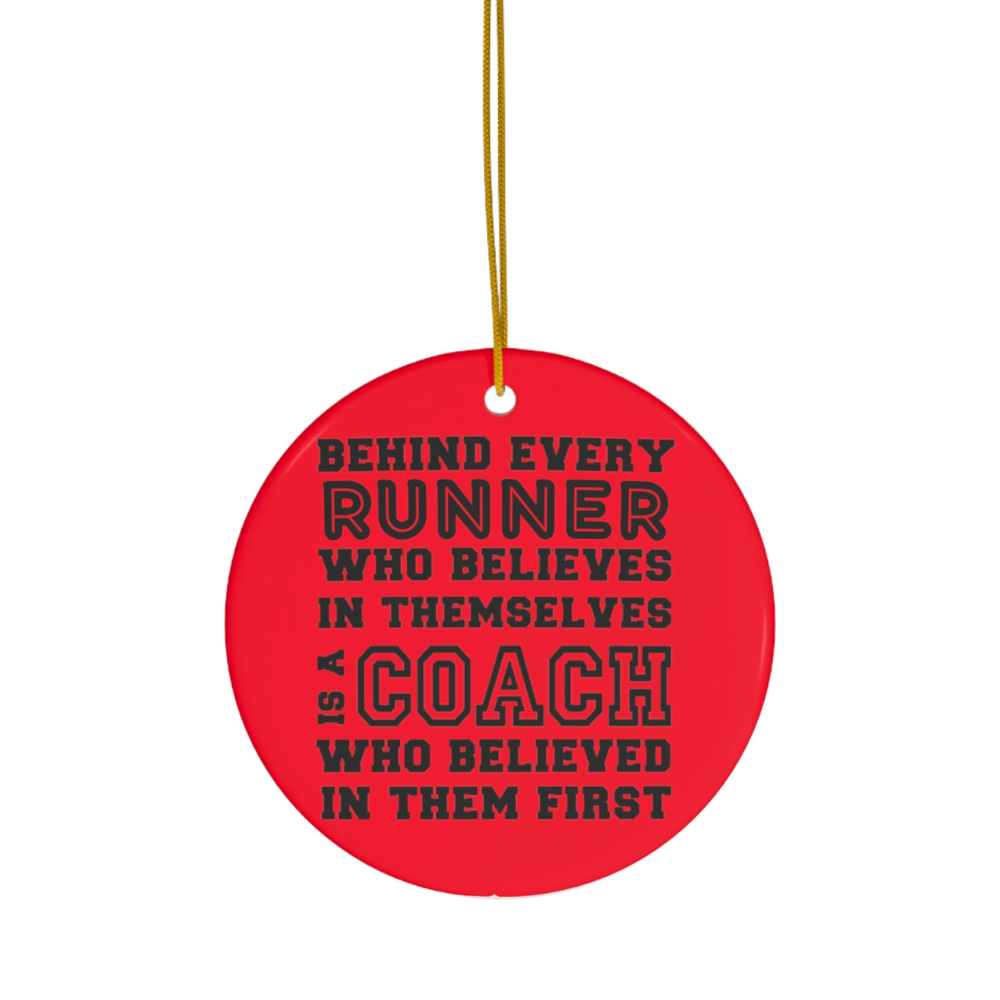Custom Running Coach Ornament