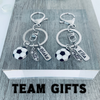 Soccer Zipper Pull with Engraved Charm