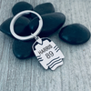 Personalized Engraved Ice Hockey Keychain