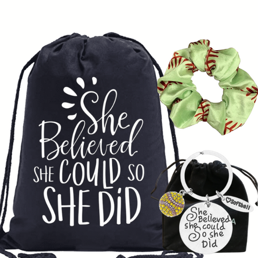 Softball Sportybag Gift Bundle - She Believed She Could