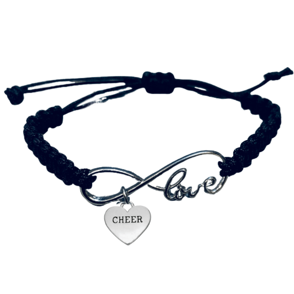 Cheer Rope Bracelet with Heart Charm