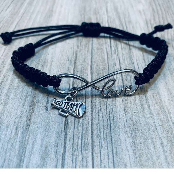 Cheer Rope Bracelet with Megaphone Charm