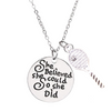 Tennis Necklace- She Believed She Could So She Did
