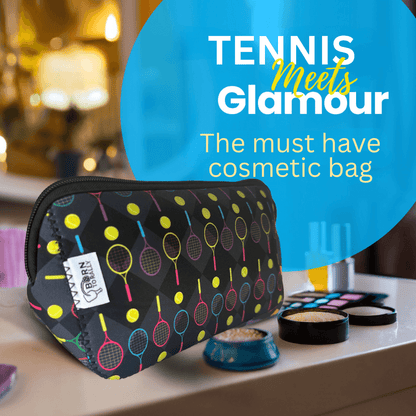 Tennis Racket Cosmetic Bag