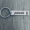 boys Personalized Track And Field Hammer Throw Keychain