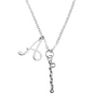 Personalized Baton Twirling Necklace - Letter Charm
