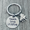 piano teacher keychain