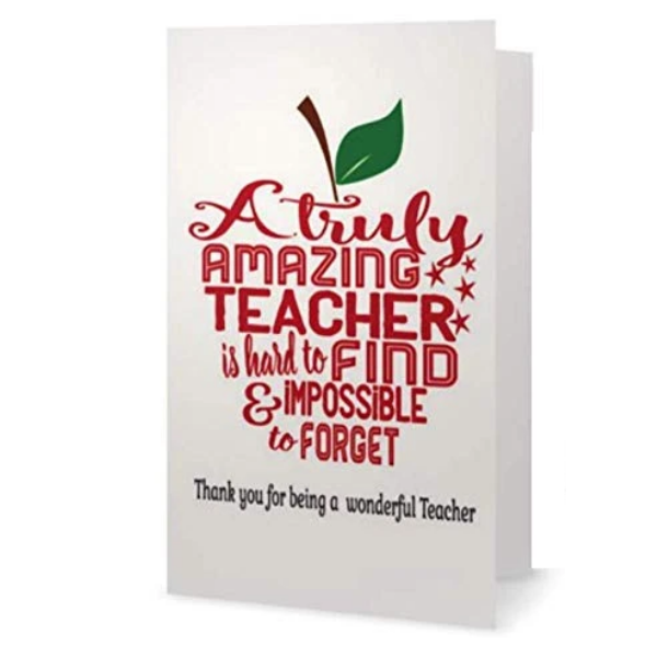 Teacher Card - Truly Amazing Teacher