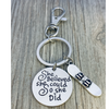 Snowboarding Keychain - She Believed She Could So She Did