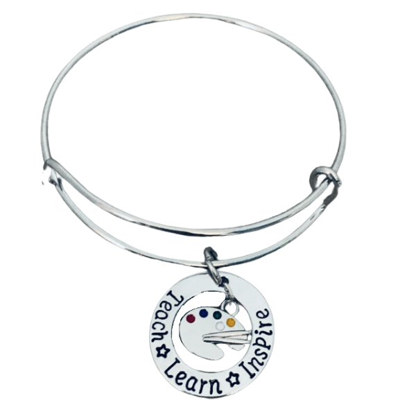 Art Teacher Bracelet- Teach, Learn, Inspire