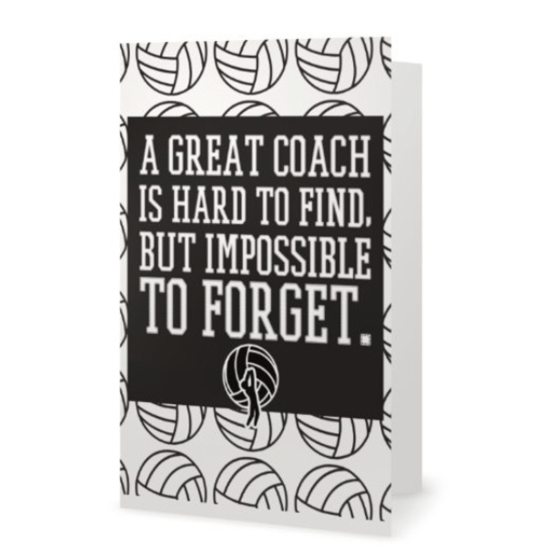 Volleyball Coach Card