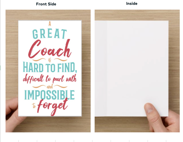 Coach Card - Sportybella
