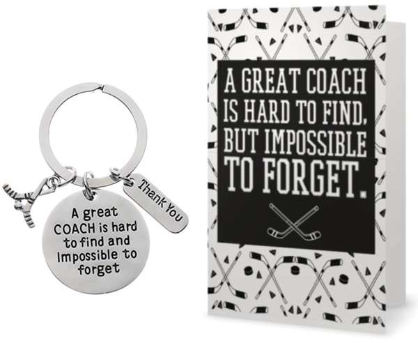 Ice Hockey Coach Card & Keychain
