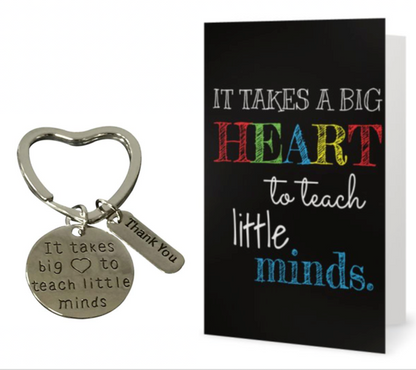 Teacher Keychain and Card Gift Set