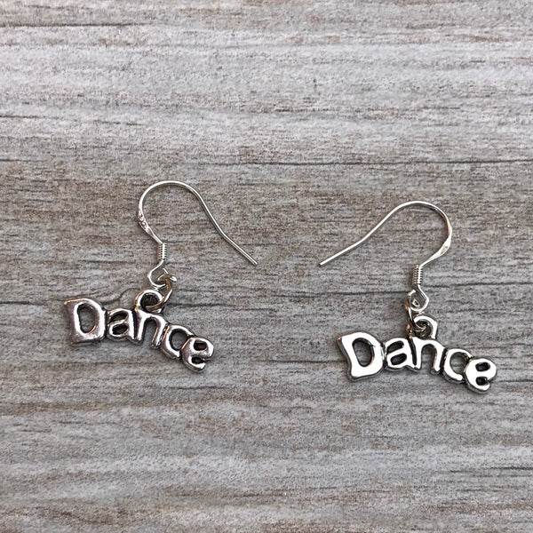 Girls Dance Word Earrings
