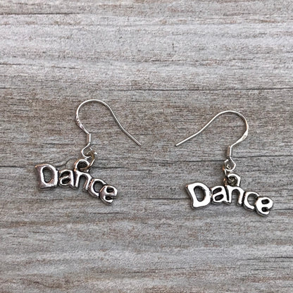 Girls Dance Word Earrings
