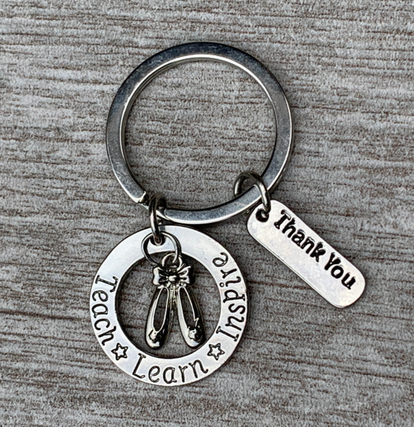 Dance Teacher Keychain - Teach, Learn, Inspire