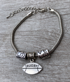 rugby charm bracelet