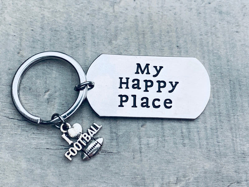 I love football keychain