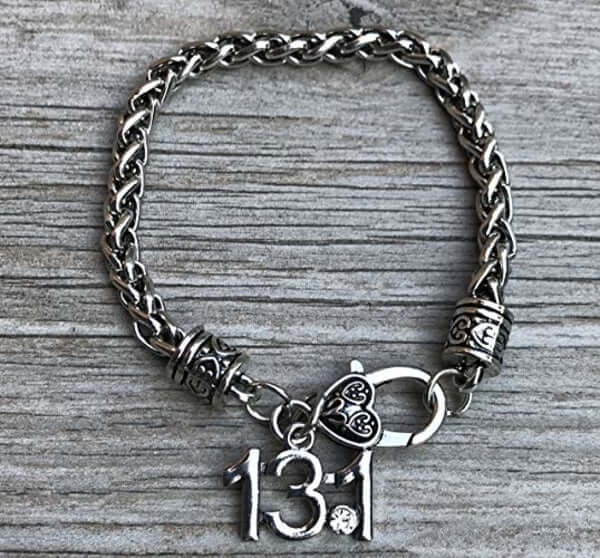 13.1 Half Marathon Runner Charm Bracelet - Sportybella