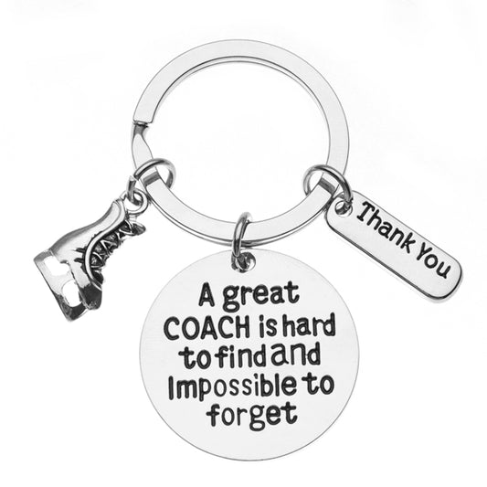 Figure Skating Coach Keychain-A Great Coach is Hard to Find but Impossible to Forget - Sportybella