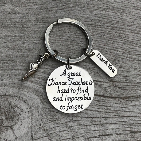 Dance Great Teacher is Hard to Find Keychain - Sportybella