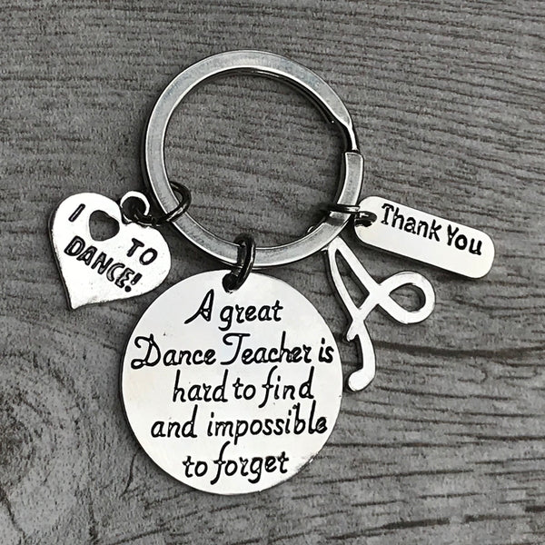 Personalized Dance Great Teacher is Hard to Find Keychain
