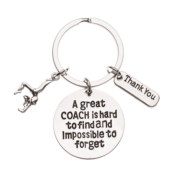 Great Coach Gymnastics  Keychain - Pick Charm
