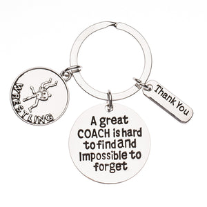 Wrestling Great Coach is Hard to Find Coach Keychain