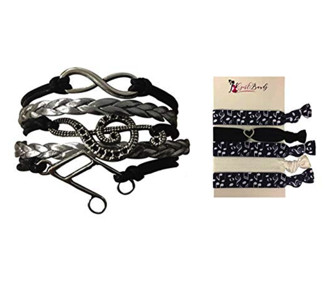 Music Bracelet & Hair Ties Gift Set