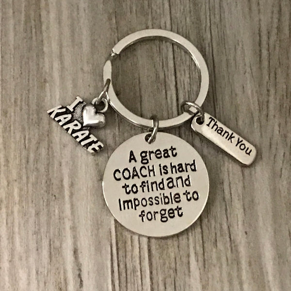 Karate Great Coach is Hard to Find Keychain