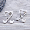 Field Hockey Heart Stick Earrings - Sportybella