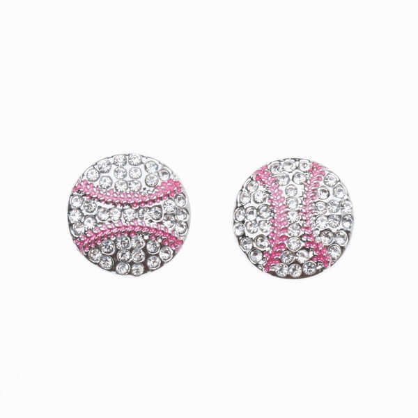 Baseball Rhinestone Earrings - Sportybella
