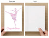 Dance Card - Congratulations - Sportybella