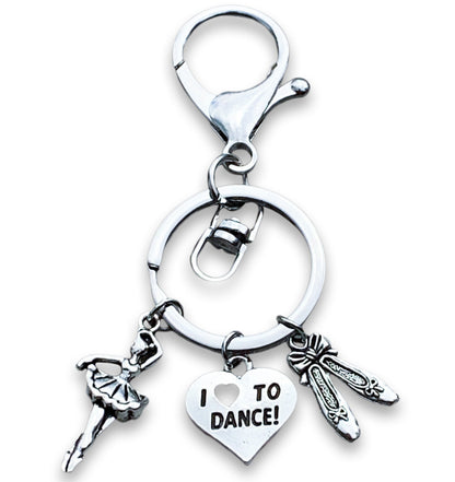 Dance Zipper Pull Keychain