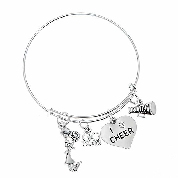 Cheer Bangle Bracelet for Cheerleaders - Sportybella