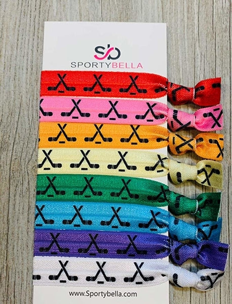 Ice Hockey Hair Ties - Multi Colored