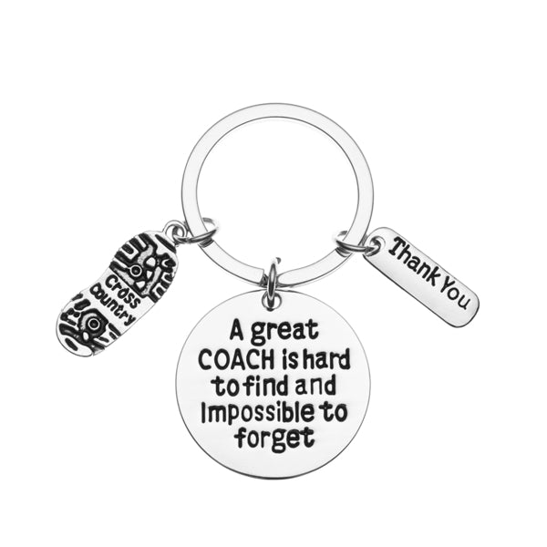 Cross Country Coach is Hard to Find But Impossible to Forget Coach Keychain