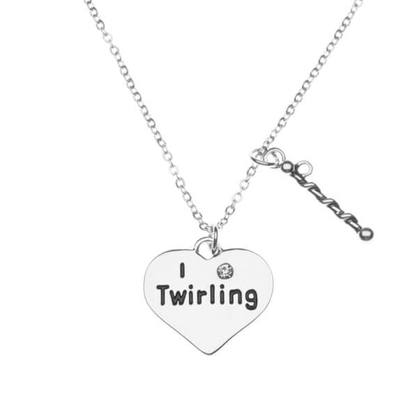 Baton Twirling Necklace - Heart Shape