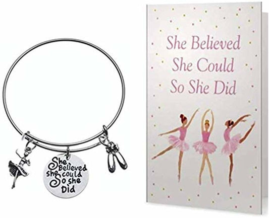 Dance She Did Bracelet & Card Gift Set
