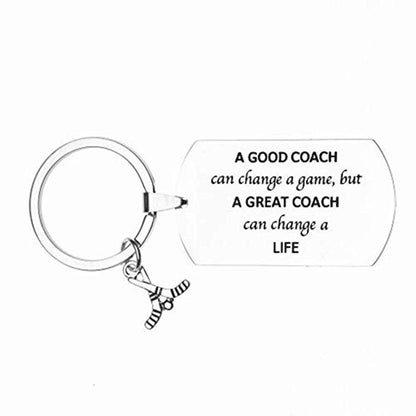 Ice Hockey Coach Keychain - Good Coach Can Change a Game