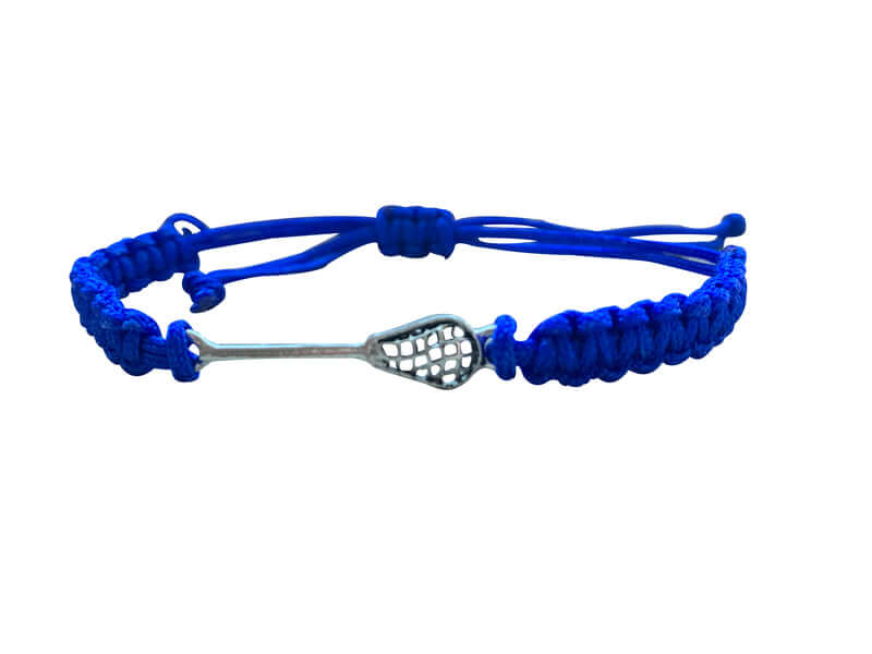 Lacrosse Rope Bracelet in Blue Color