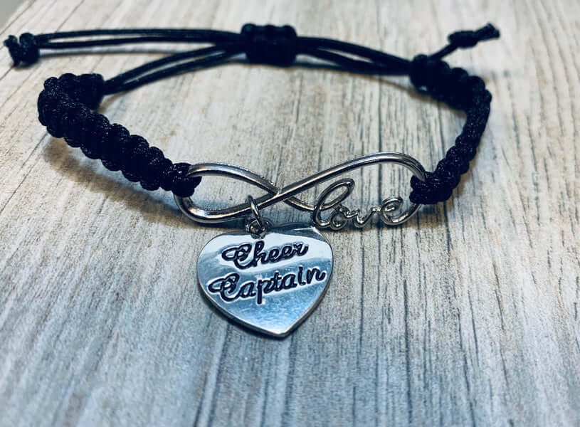 Cheer Rope Bracelet with Cheer Captain Charm
