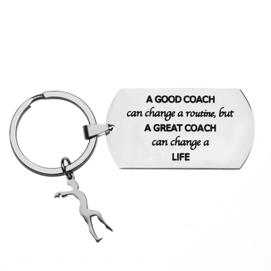 Gymnastics Coach Keychain - A Great Coach Can Change a Life