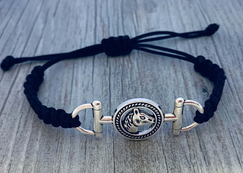 Horse Rope Bracelet in Black Color