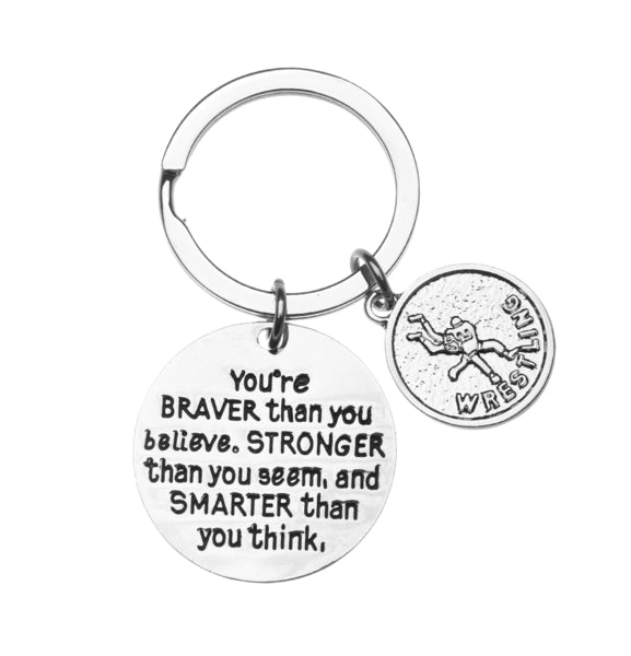 Wrestling Keychain - Braver Than You Believe