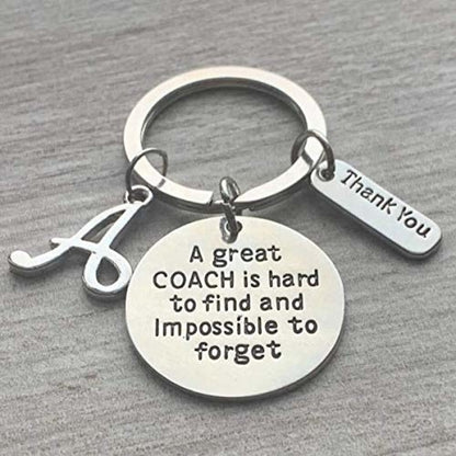 personalized coach keychain