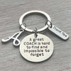 personalized coach keychain